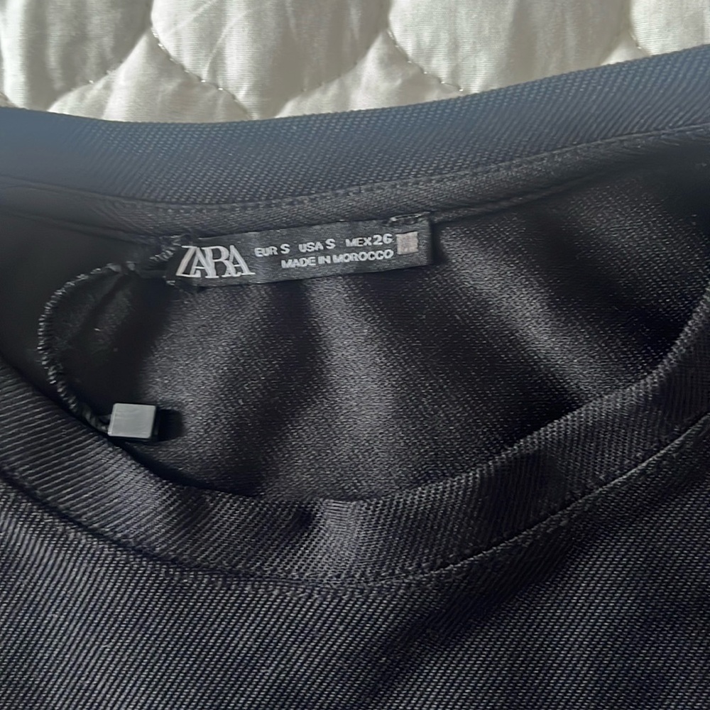 Long black zara dress